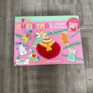 Touch and Feel Christmas 5 Jigsaw Puzzles Pack NIB